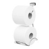 iDesign Over-the-Tank Toilet Paper Holder with Storage - Chrome - 3 of 4