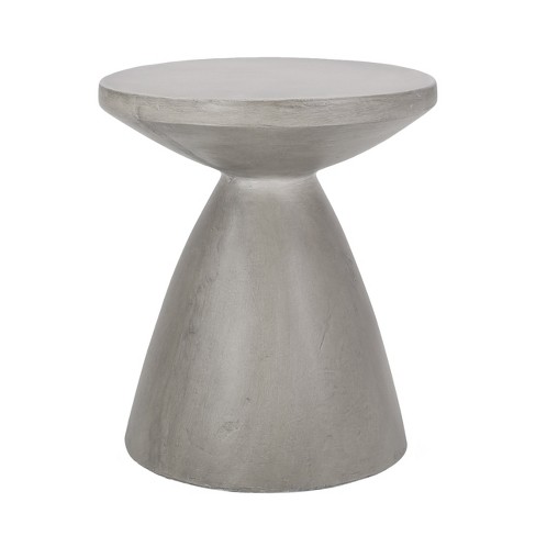 GDFStudio Inkwood Outdoor Lightweight Concrete Side Table, Concrete Finish - image 1 of 4