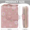 FATMOON Women’s Wallet - Kawaii Floral Wallet for Women - Stylish Compact & Lightweight PU Leather Card Holder for Travel, Daily Use - 3 of 4