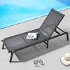 VEVOR Chaise Lounge Chair Outdoor, Aluminum Patio Lounge Chair with Adjustable 5-Position, Folding Pool Lounge Chair - 2 of 4