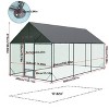 Artloge New Upgraded Extra Large Metal Chicken Coop Walk-in Poultry Cage Hen House with Rust-proof Tubes & Oxford Full Cover Top & High Entrance - 2 of 4