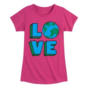 Girls' - Instant Message - Earth Day Fitted Short Sleeve Graphic T-Shirt - 1 of 4