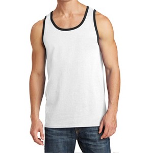 Mafoose Mens Solid Cotton Tank Top Sleeveless Tee Shirt for Sports, Gym, Fitness, Beach - 1 of 4