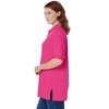 Woman Within Elbow-Sleeve Polo Tunic - 4 of 4