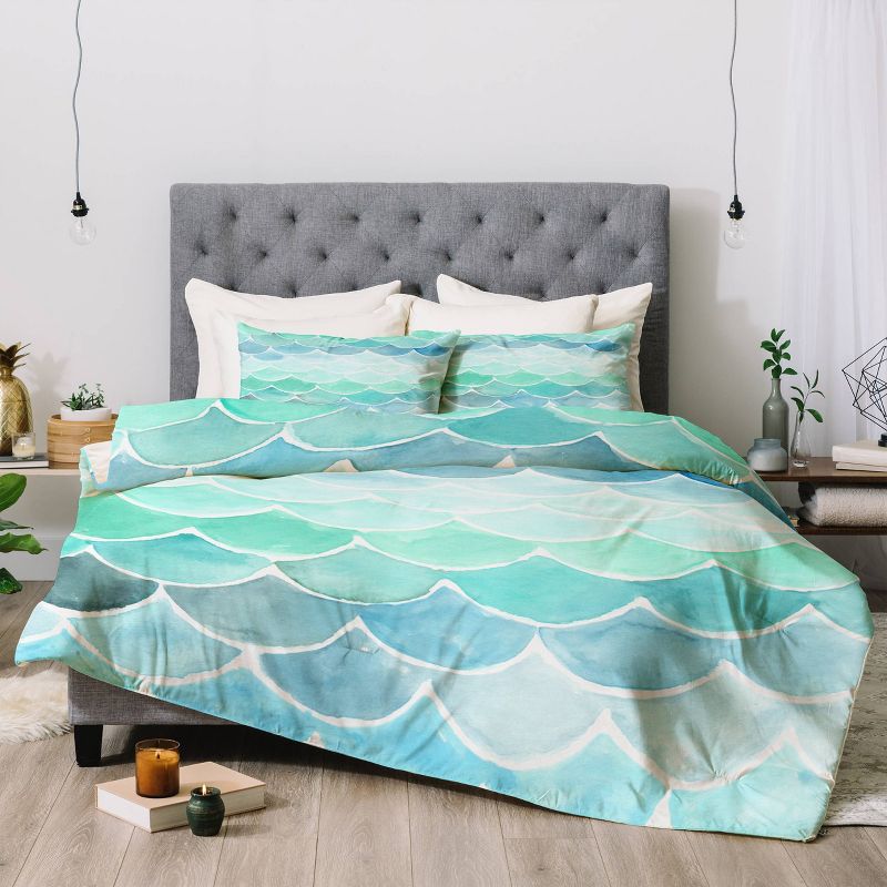 Green Wonder Forest Mermaid Scales Comforter Set - Deny Designs
, 5 of 9