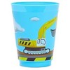 Blue Panda 16 Pack Plastic Tumbler Cups, Construction Birthday Party Supplies (Blue, 16 oz) - 4 of 4