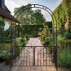Garden Gateway Collection – Black Steel Arch, Gate & Arch + Gate Combo - 3 of 3
