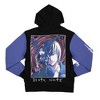 Death Note Light Yagami Long Sleeve Purple & Black Hooded Sweatshirt - 2 of 4