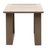 DSVIMOY Patio End Table, Neutral Tones, Modern Geometric Pattern, Pewter, 23"*23"*22" - 2 of 4