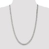 Black Bow Jewelry 6mm, Sterling Silver, Solid Beveled Curb Chain Necklace - 2 of 4