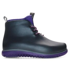 Ccilu Panto Pola Women High Top Ankle Boots Lace-up Rainboots - 1 of 4