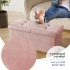 StorageBud Storage Ottoman for Bedroom End of Bed, Faux Leather Storage Bench, Large Storage Ottoman Bench, Entryway Bench with Storage - 3 of 4
