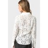 Women's Lace Button Up Top - OLIVACEOUS - 3 of 4