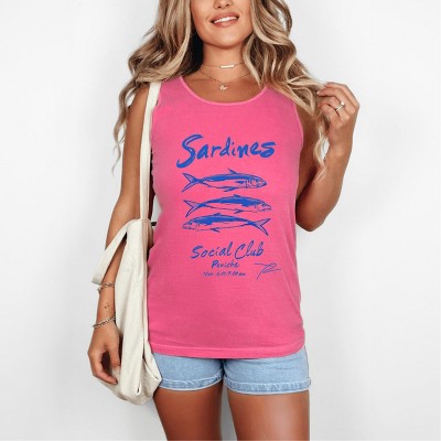 Simply Sage Market Sardines Social Club Garment Dyed Tank