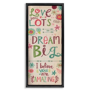 Stupell Industries Encouraging Floral Dream Big, 15" x 31" - 1 of 4