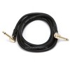 Monoprice Pro Audio Cable - 6 Feet - Black | 1/4 Inch (TS) Right Angle Male to Right Angle Male 16AWG Audio Cable Cord (Gold Plated) - Premier Series - 2 of 2