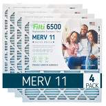 Filti 6500 Pleated High Capacity Home HVAC Furnace 16 x 25 x 1 MERV 11 Air Filter with Reduced Carbon Footprint and Nanofiber Technology (4 Pack)