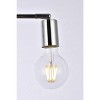 Elegant Lighting Zane 2 lights chrome flush mount - 4 of 4