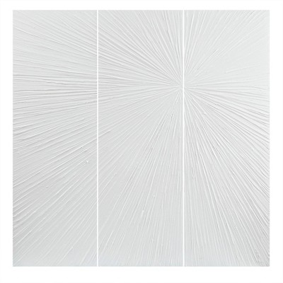 Madison Park (Set of 3) 15"x45" Sunburst Hand Painted Triptych Dimensional Resin Wall Art Set