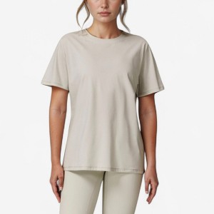 Anna-Kaci Active Women's Relaxed Fit Crew Neck T-Shirt with Short Sleeves and Soft Stretch Fabric for Everyday Comfort - 1 of 4