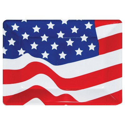 Flag Plastic Serving Tray