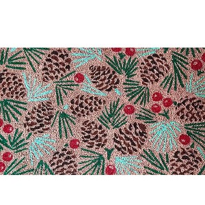 Briarwood Lane Winter Coir Doormat 36x24 Pine Cones Medium For Winter Coir Doormat - 1 of 3