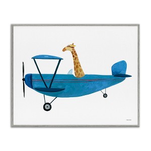 Stupell Industries Giraffe Pilot in Airplane, 20" x 16" - 1 of 4