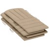 Outsunny Set of 4 Adirondack Chair Cushion, High Back Outdoor Chair Cushions with Ties - 4 of 4