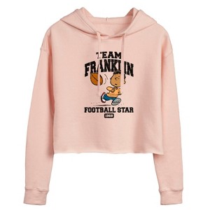 Women's - Peanuts - Team Franklin Cropped Graphic Hoodie - 1 of 4