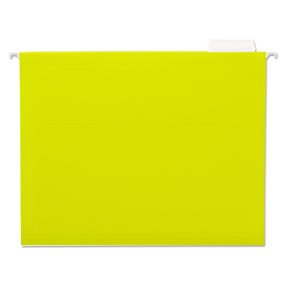 UPC 087547141199 product image for Universal One Hanging File Folders, 1/5 Tab, 11 Point Stock, Letter, Yellow, 25/ | upcitemdb.com