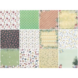 Wrapables 6x6 Decorative Single-Sided Scrapbook Paper for Arts & Crafts Projects, Scrapbooking, Card-Making - 1 of 4