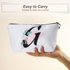 Unique Bargains Large Capacity Zipper Personalized Small Makeup Bag White - 4 of 4
