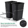 GustoWave ‌Pull Out Trash Can Under Cabinet 2x25 QT, Dual Bin Under Sink Garbage & Recycling Combo with Quiet Steel Slides - 3 of 4