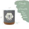 Elanze Designs Bee Honeycomb Flowers Arrangement Hive Ceramic Cork Bottom Gray Large Capacity Utensil Holder Crock for Countertop Storage, Stylish & - 2 of 4