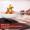 Alva Mobi 8-Piece Cream Titanium Reinforced Ceramic Cookware Set Non-Toxic All Stovetop Compatible Induction Oven & Dishwasher Safe - 2 of 4