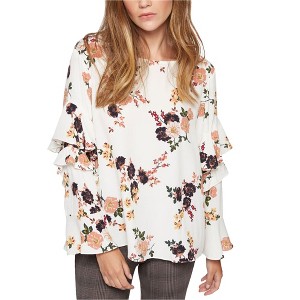 Sanctuary Clothing Womens Bianca Floral Knit Blouse - 1 of 1