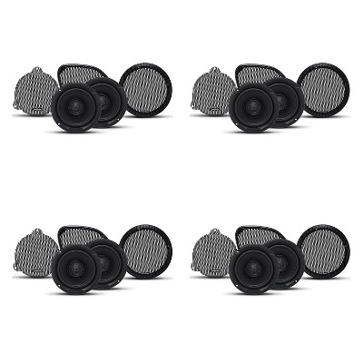  Rockford Fosgate TMS65 Power Harley Davidson 6.5 inch Full Range Motorcycle Speakers (4 Pack) 