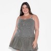 Women's Denim Buckle Corset Tank Top - Wild Fable™ Gray Wash - 2 of 3