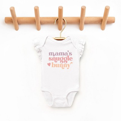 The Juniper Shop Mama's Snuggle Bunny Baby Flutter Sleeve Bodysuit