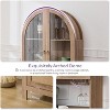 TYBOATLE 75 inch Tall Arched Storage Cabinet, Wood Kitchens Pantry Cabinets w/Anti-Tipping Device, Versatile Cupboard w/Innovative Drawer,Natrual - 4 of 4