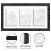 Americanflat 4x6 Collage Picture Frame - Fits Three 4x6 Photos or use as One 9x17 Frame -- Collage Frames with Floating Effect - Black - 4 of 4