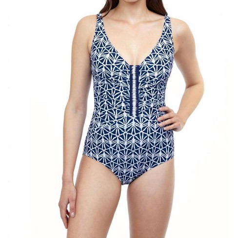 Women's Deep V-Neck One Piece Swimsuit - Profile By Gottex - image 1 of 4