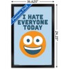 Trends International David Olenick - Hate Everyone Framed Wall Poster Prints - 3 of 4