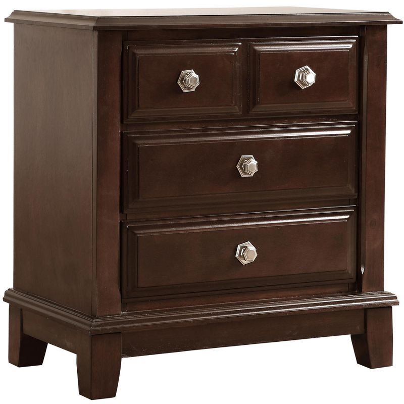 Passion Furniture Ashford 4-Drawer Cappuccino Nightstand (30 in. H x 29 in. W x 17 in. D), 2 of 8