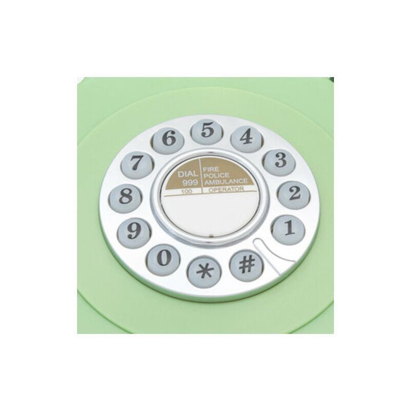 GPO Retro GPO746DPBGR 746 Desktop Push Button Telephone - Green, 2 of 7