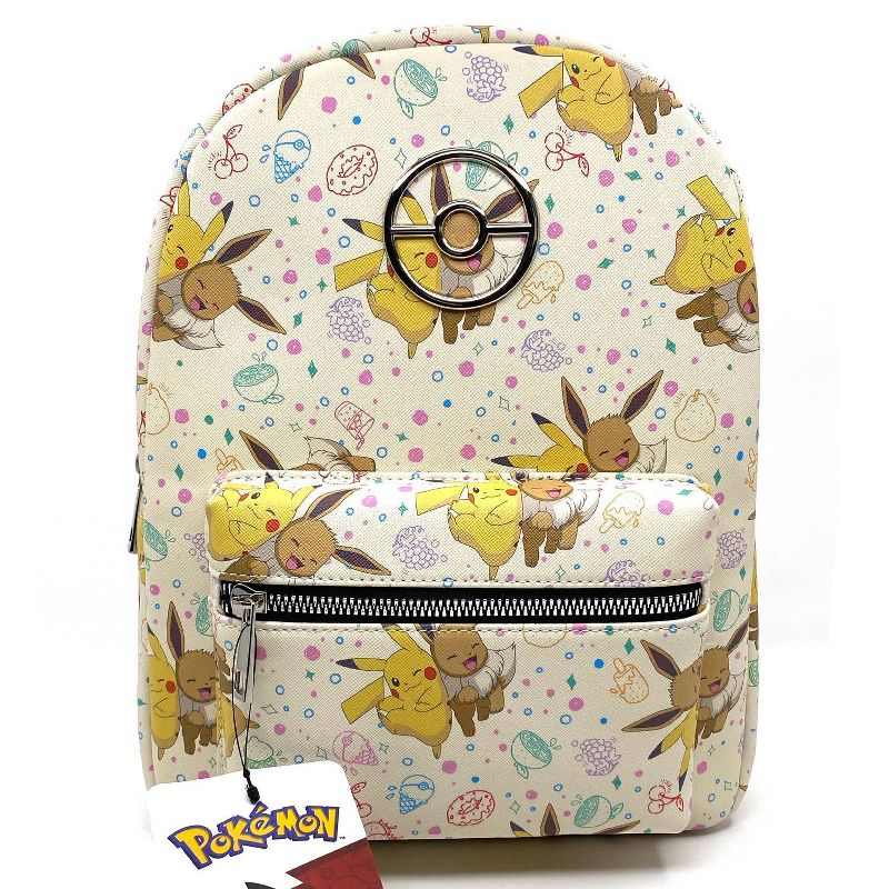 Pokemon 11&#34; Mini Backpack - Eevee/Pikachu, 1 of 15