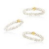 Pure Collection by Ross-Simons 3-4mm Cultured Pearl Jewelry Set: 3 Stretch Rings With 14kt Yellow Gold - 4 of 4