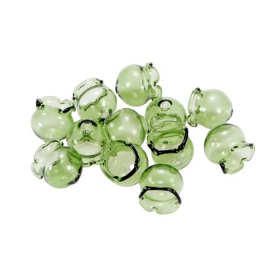 Unique Bargains Glass Jellyfish Wind Bell Beads 12 Pcs
