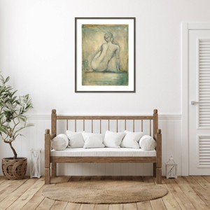 Amanti Art Contemporary Figure Study I by Ethan Harper Wood Framed Wall Art Print - 1 of 4