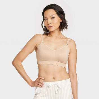 Full Coverage Seamless Nursing & Maternity Bra (d+ Cup Sizes) - Nude, M